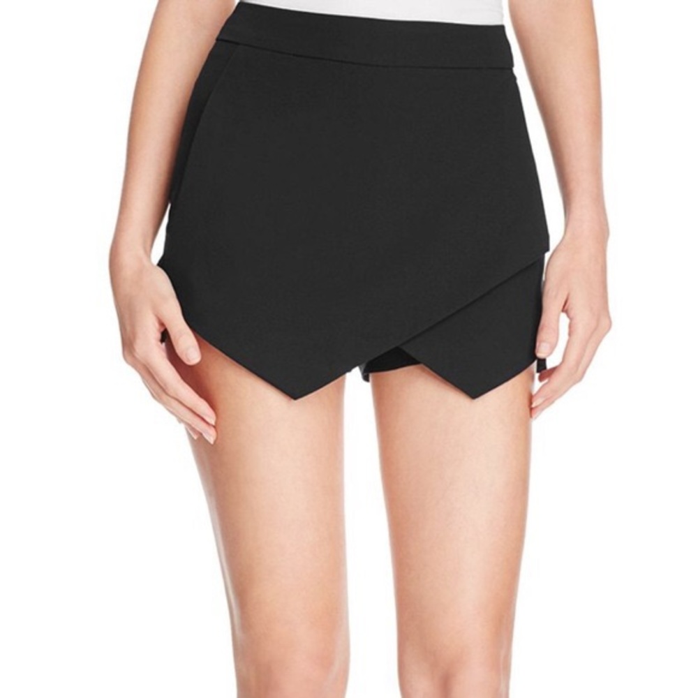 AQUA black mini skort